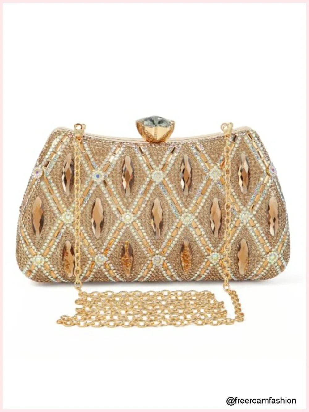 Sparkly Rhinestone Sequin Clutch Evening Bag Purse Handbag Bridal Wedding Party